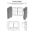 Supermarket Entrance 304 Stainless Steel Swing Turnstile Access Control Gate